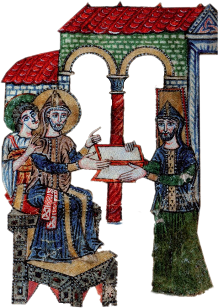 Commentarius in Regulam Sancti Benedicti, Chronica Sancti Benedicti, Monumenta Ordinis Monastici, sec. X (915-934), Casin. 175, p. 2, Archivio dell’Abbazia di Montecassino (partic.)