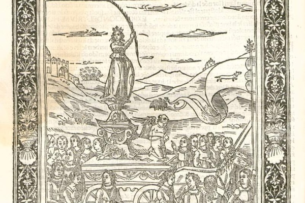 F. Petrarca, Trionfi, Venezia, 1491, (partic.), Bayerische Staatsbibliothek